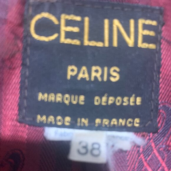 VINTAGE CELINE PARIS WOOL PLAID JACKETS SIZE 38 - Picture 11 of 11